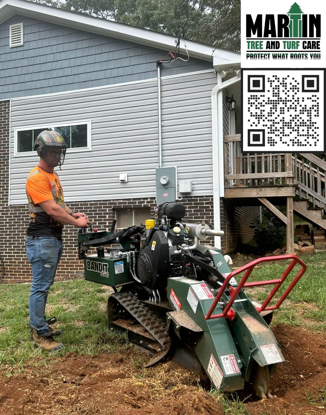 Martin Tree and Turf Care's Stump Grinding Service in Greenville, South Carolina